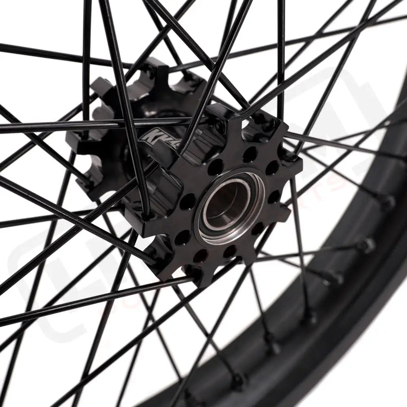 KKE Surron Light Bee X E-Ride Pro SS 2.15*17’’ & 2.5*17’’ E-bike Wheels - Black Hub, Black Rim, Black Nipple, Black