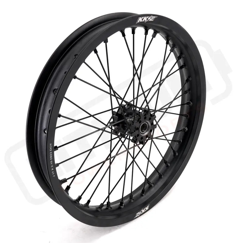 KKE Surron Light Bee X E-Ride Pro SS 2.15*17’’ & 2.5*17’’ E-bike Wheels - Black Hub, Black Rim, Black Nipple, Black