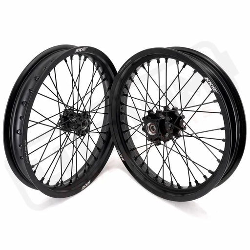 KKE Surron Light Bee X E-Ride Pro SS 2.15*17’’ & 2.5*17’’ E-bike Wheels - Black Hub, Black Rim, Black Nipple, Black