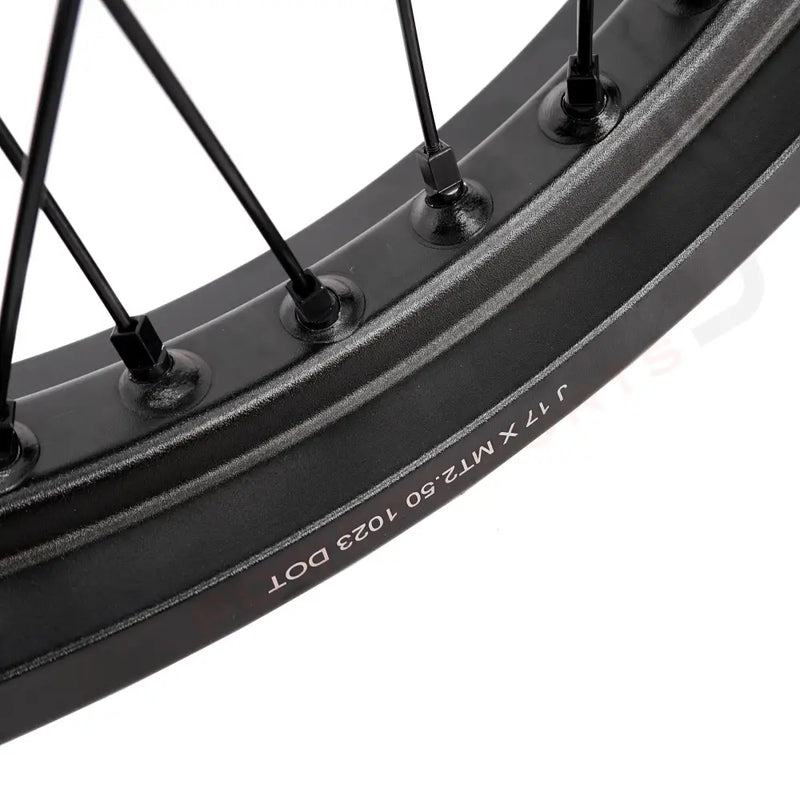 KKE Surron Light Bee X E-Ride Pro SS 2.15*17’’ & 2.5*17’’ E-bike Wheels - Black Hub, Black Rim, Black Nipple, Black