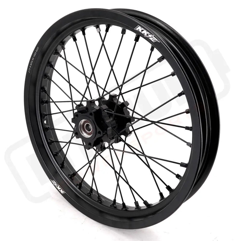 KKE Surron Light Bee X E-Ride Pro SS 2.15*17’’ & 2.5*17’’ E-bike Wheels - Black Hub, Black Rim, Black Nipple, Black