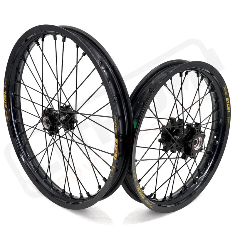 KKE Talaria Sting MX3 / R MX4 19’’ 16’’ Spoke Alloy Wheels Electric E-bike Black Takasago EXCEL Rims - Motorcycle Rims