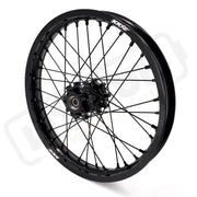 KKE Talaria Sting MX3 / R MX4 21’’ 18’’ E-Bike Spoked Wheels - Black Hub, Black Rim, Black Nipple, Black Spoke