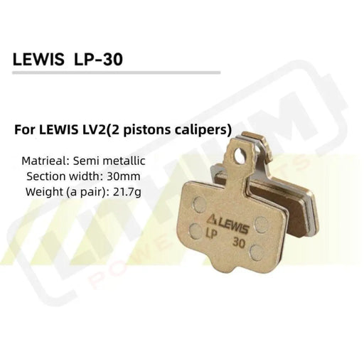 Lewis LP Serie Semi Metallic Brake Pads for LV2/LV4/LH4/LHT - Lithium Powersports