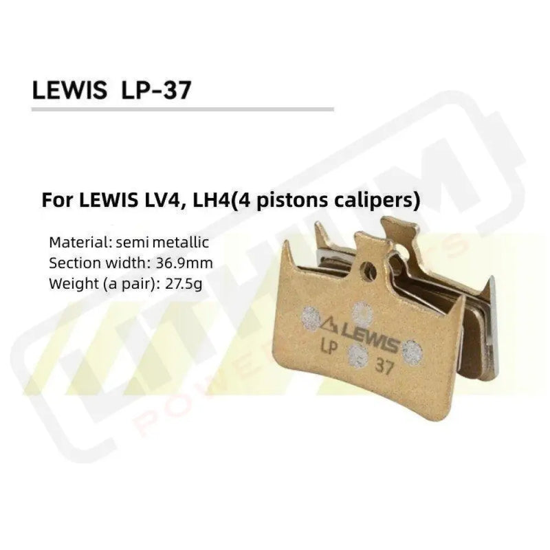 Lewis LP Serie Semi Metallic Brake Pads for LV2/LV4/LH4/LHT - Lithium Powersports