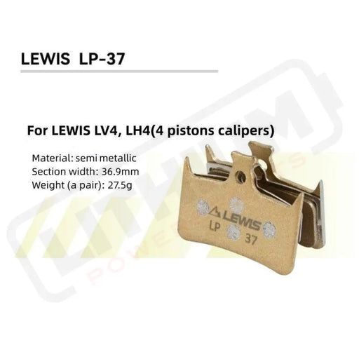 Lewis LP Serie Semi Metallic Brake Pads for LV2/LV4/LH4/LHT - Lithium Powersports