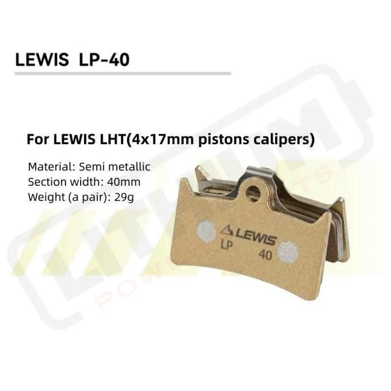 Lewis LP Serie Semi Metallic Brake Pads for LV2/LV4/LH4/LHT - Lithium Powersports