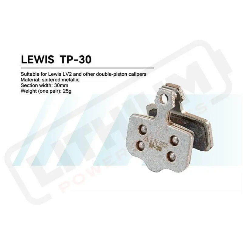 Lewis TP series Sintered Metallic Brake pads For LV2/LV4/LH4/LHT - Lithium Powersports