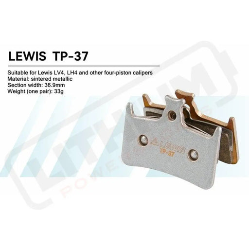 Lewis TP series Sintered Metallic Brake pads For LV2/LV4/LH4/LHT - Lithium Powersports