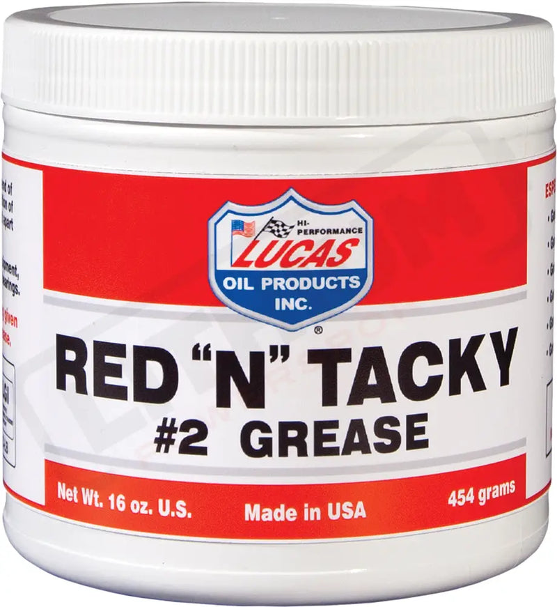 Lucas Red ’N’ Tacky Grease Red ’N’ Tacky #2 Grease Tub 1Lb - Chemicals