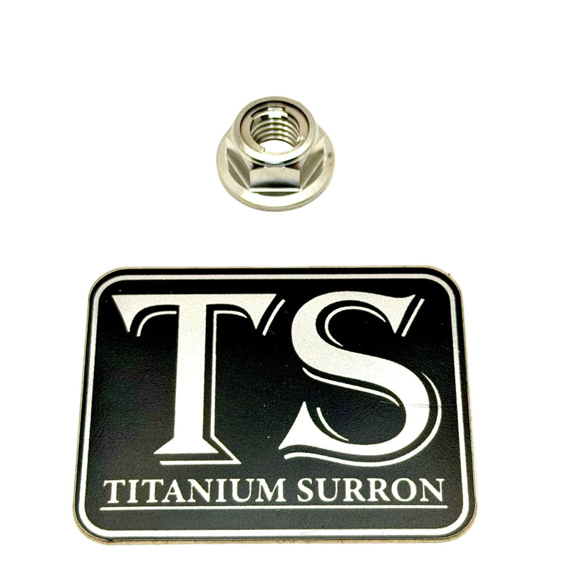 Titanium Lock M8 Nut - M8x1.25