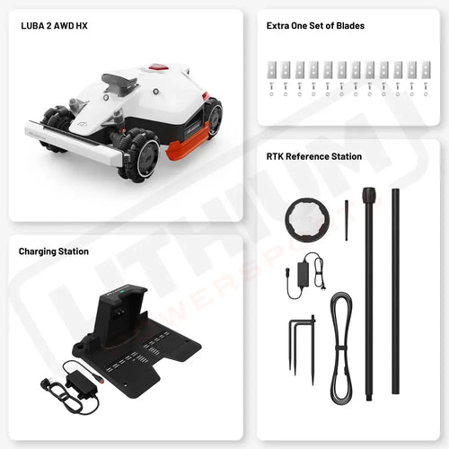 Mammotion LUBA 2 AWD Full Coverage Bundle Lawn Mower