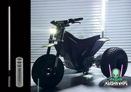Marshin Whip Kit - Game Changer WHITE - Lithium Powersports
