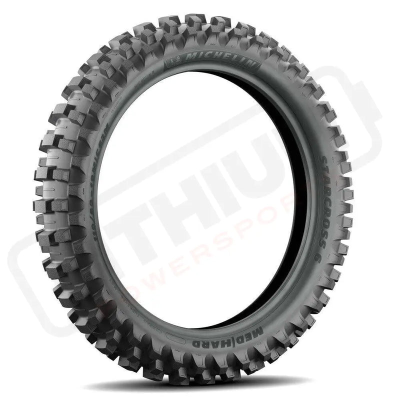 MICHELIN TIRE STARCROSS 6 MEDIUM HARD REAR 110/100-18 64M TT - Lithium Powersports