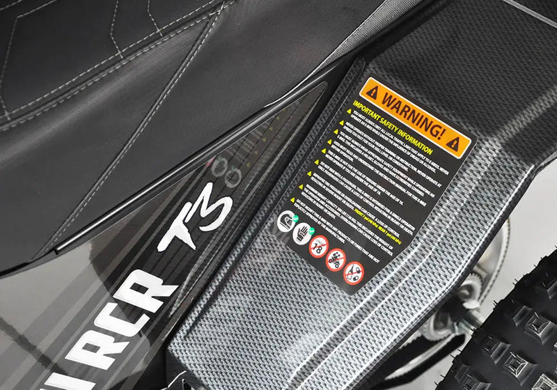 MINI RCR T3 - Black with Black Carbon Fenders - Lithium Powersports