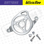Motor Sprocket Cover CNC Aluminum | Surron Ultra Bee - Silver - Motor Sprocket Cover