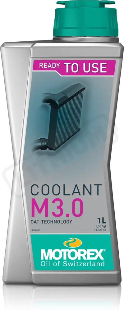 Motorex M3.0 Coolant Coolant M3.0 Ready To Use 1L (10/Case Sold Ea) - Chemicals