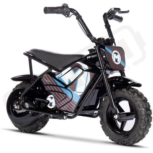 MotoTec 24v 250w Electric Powered Mini Bike Black - Lithium Powersports