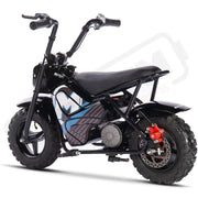 MotoTec 24v 250w Electric Powered Mini Bike Black - Lithium Powersports