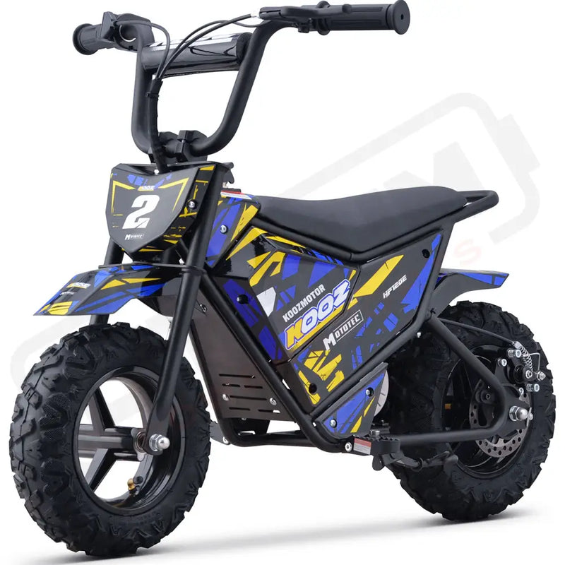 MotoTec 24v 250w (HP120E) Electric Powered Mini Bike Blue eRides