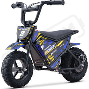 MotoTec 24v 250w (HP120E) Electric Powered Mini Bike Blue eRides