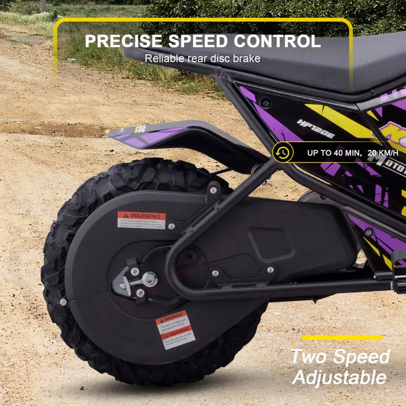 MotoTec 24v 250w (HP120E) Electric Powered Mini Bike eRides