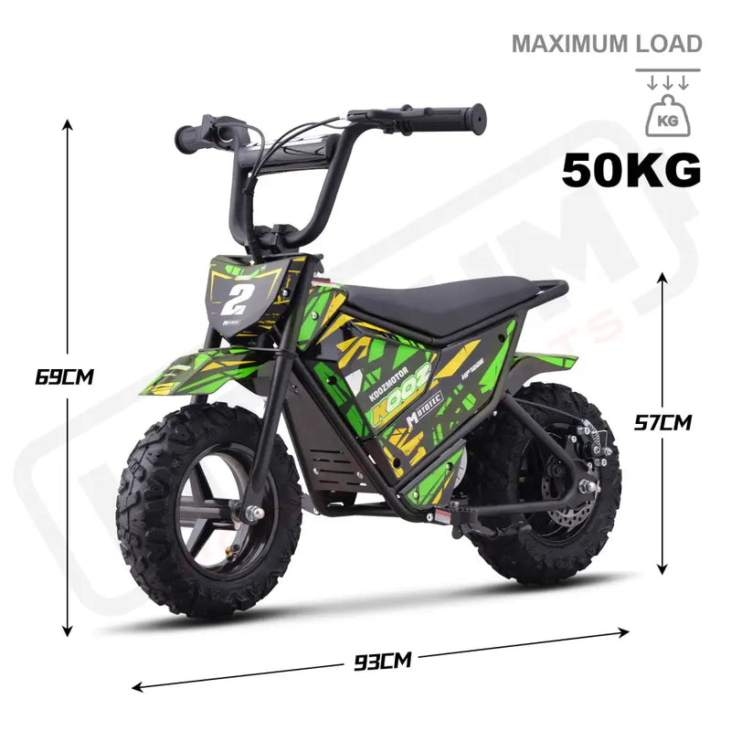 MotoTec 24v 250w (HP120E) Electric Powered Mini Bike eRides