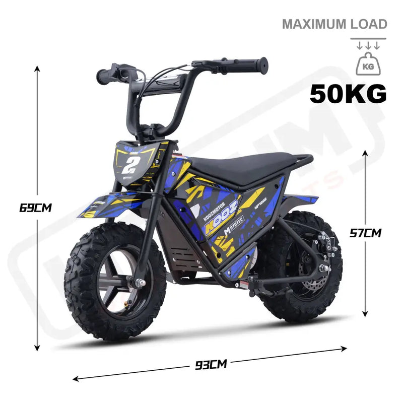 MotoTec 24v 250w (HP120E) Electric Powered Mini Bike eRides