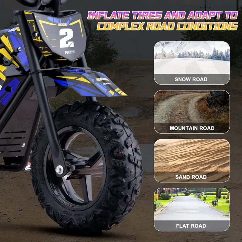 MotoTec 24v 250w (HP120E) Electric Powered Mini Bike eRides