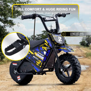 MotoTec 24v 250w (HP120E) Electric Powered Mini Bike eRides