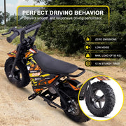 MotoTec 24v 250w (HP120E) Electric Powered Mini Bike eRides