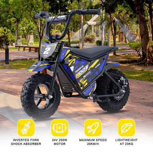MotoTec 24v 250w (HP120E) Electric Powered Mini Bike eRides