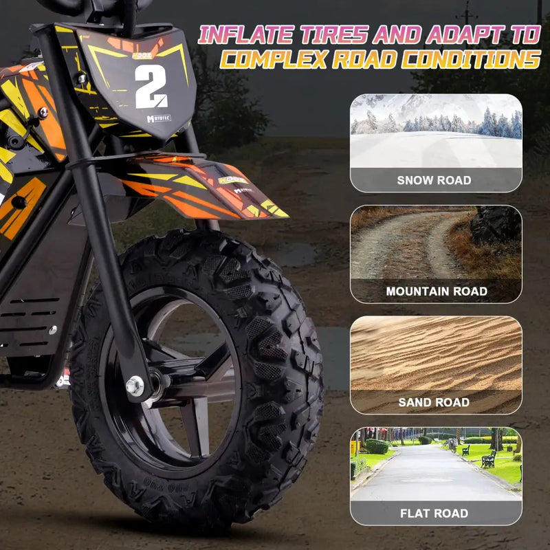 MotoTec 24v 250w (HP120E) Electric Powered Mini Bike eRides