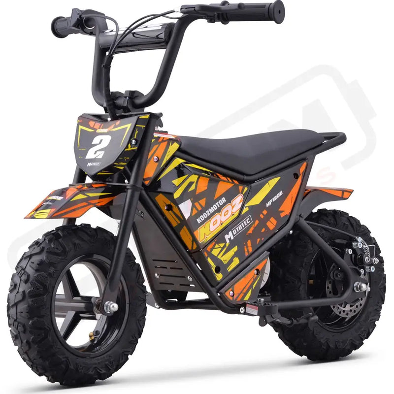 MotoTec 24v 250w (HP120E) Electric Powered Mini Bike Orange eRides