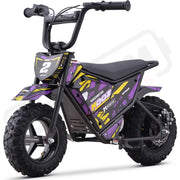 MotoTec 24v 250w (HP120E) Electric Powered Mini Bike Purple eRides