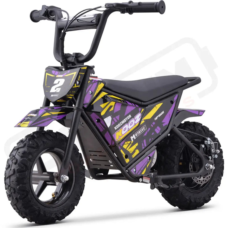 MotoTec 24v 250w (HP120E) Electric Powered Mini Bike Purple eRides
