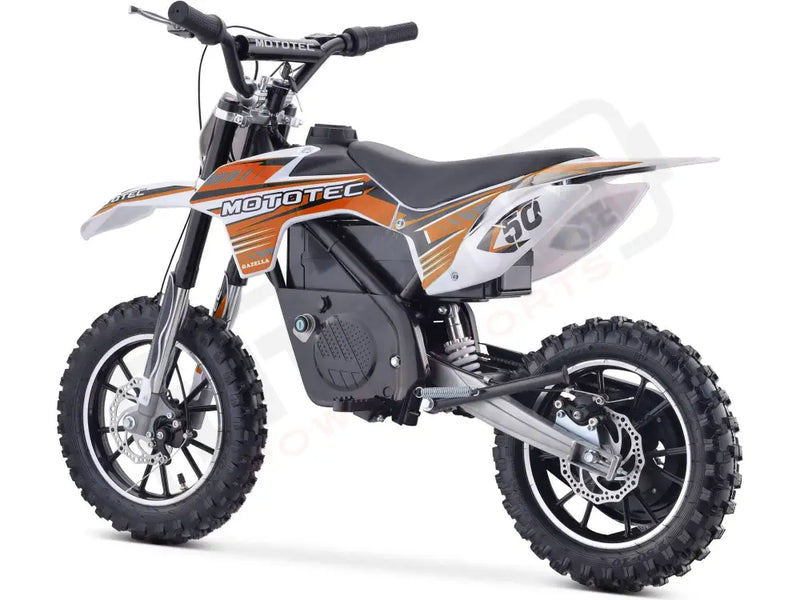 Mototec 24v 500w Gazella Electric Dirt Bike Orange - Lithium Powersports