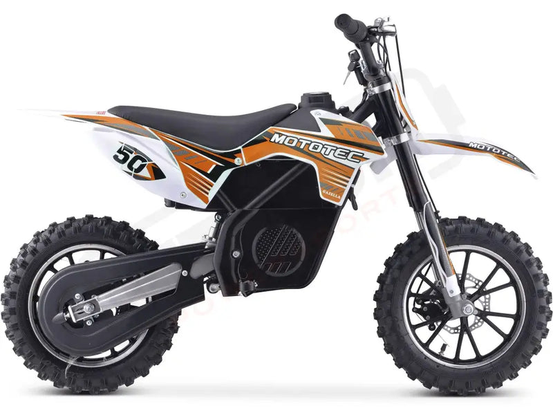 Mototec 24v 500w Gazella Electric Dirt Bike Orange - Lithium Powersports