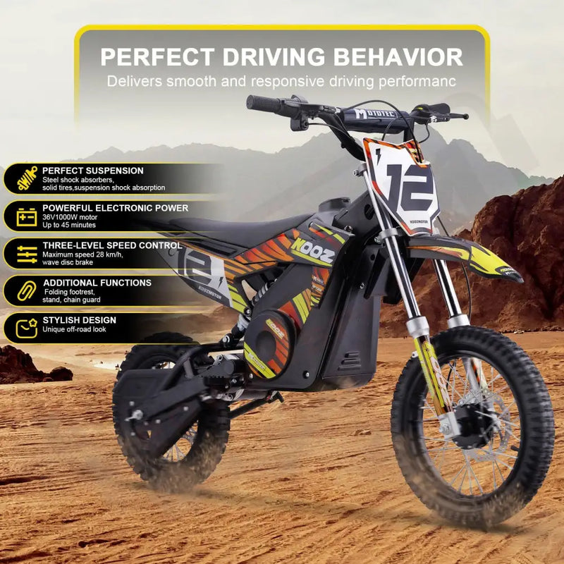 MotoTec 36v 1000w Electric Dirt Bike
