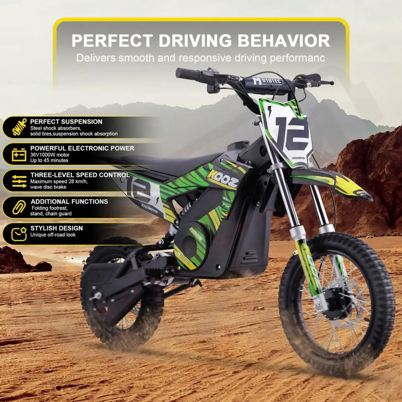 MotoTec 36v 1000w Electric Dirt Bike