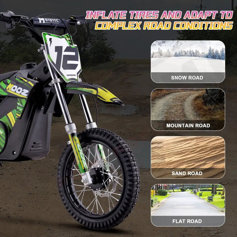 MotoTec 36v 1000w Electric Dirt Bike