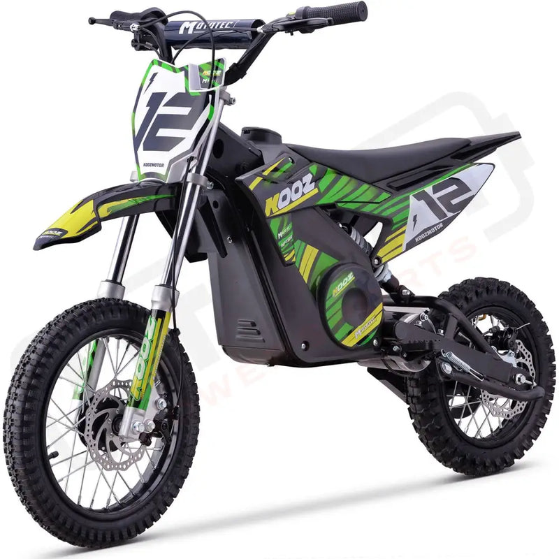 MotoTec 36v 1000w Electric Dirt Bike Green