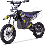 MotoTec 36v 1000w Electric Dirt Bike Purple