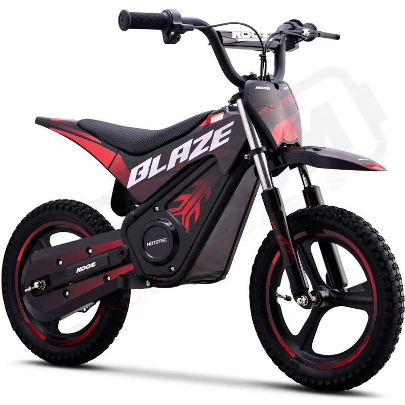 MotoTec 36v 350w Blaze Electric Dirt Bike Red eRides