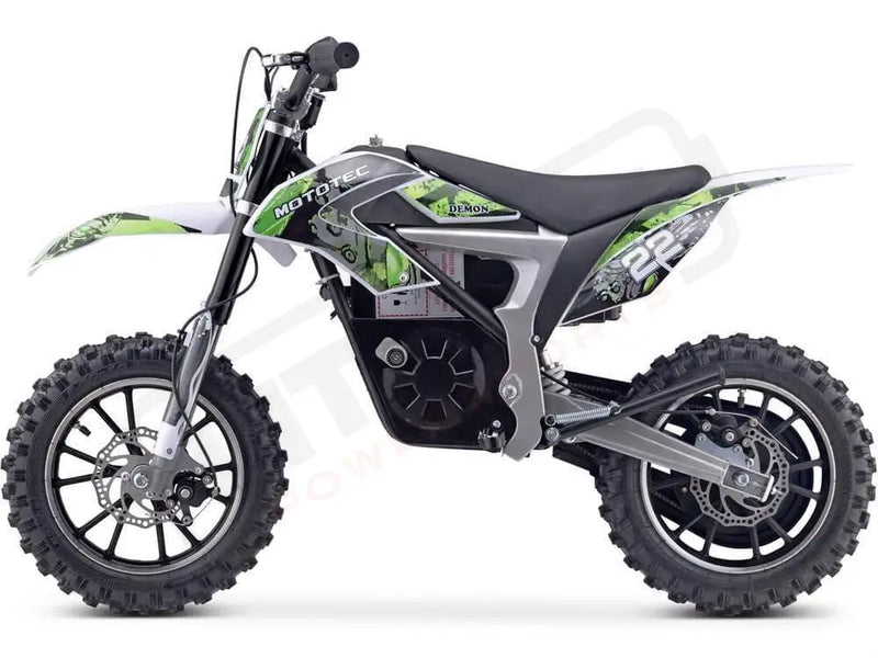 MotoTec 36v 500w Demon Electric Dirt Bike Lithium - Lithium Powersports