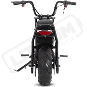 MotoTec 48v 1000w Electric Powered Mini Bike Black - Lithium Powersports