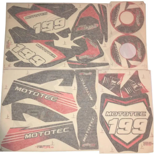 MotoTec 48v Pro Electric Dirt Bike 1600w Sticker Kit - Lithium Powersports