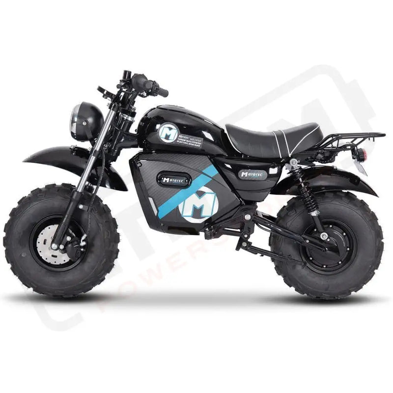 MotoTec 60v 1500w Electric Powered Mini Bike Lithium Black - Lithium Powersports