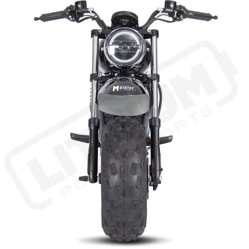 MotoTec 60v 1500w Electric Powered Mini Bike Lithium Black - Lithium Powersports