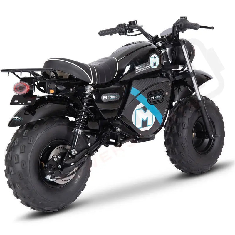 MotoTec 60v 1500w Electric Powered Mini Bike Lithium Black - Lithium Powersports
